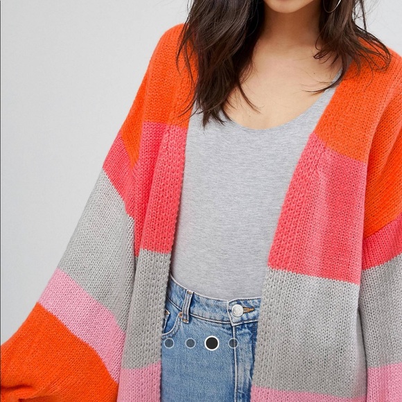 PrettyLittleThing Color block cardigan - Picture 3 of 4